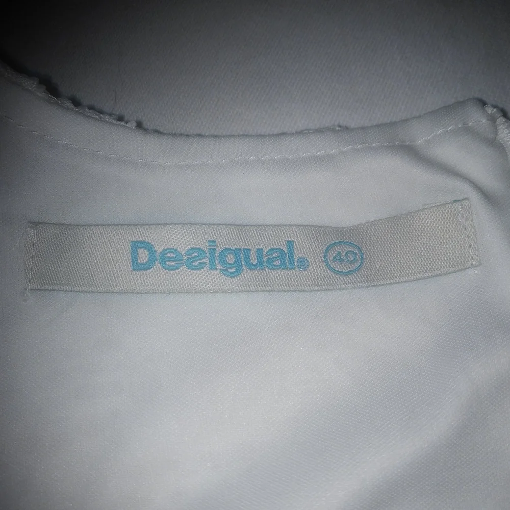 Desigual White Dress with Red and Blue Floral Accents - Picture 9 of 14